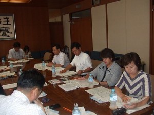 2008/8/4 鳥取県庁、「５歳児健康診査の取りみ」視察