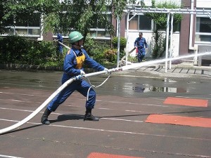 2009/6/7　池袋消防団ポンプ操法大会-木下議員が準優勝