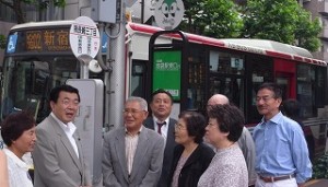 2009/6/16　南長崎三丁目のバス停留所が共用開始