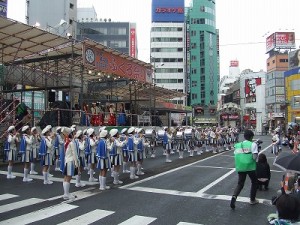 2009/10/10　東京よさこい2009・富士鼓笛隊がオープニング