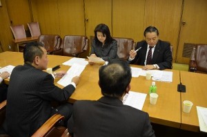 2012/11/5～7　 平成25年度各種団体予算要望ヒアリング