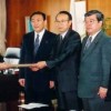 2003/6/13 平沼大臣へ直接要請「池袋場外車券売り場反対！」